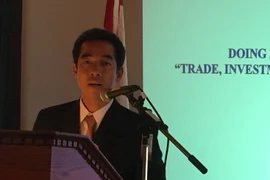 Đại sứ Việt Nam tại Canada phát biểu tại Diễn đàn. (Ảnh: Dương Hoa/Vietnam+)