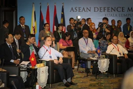 Đoàn Việt Nam tham dự hội nghị. (Ảnh: Chí Giáp/Vietnam+)