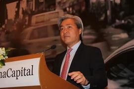 Ông Don Lam - Tổng giám đốc Tập đoàn VinaCapital phát biểu tại Hội nghị. (Ảnh: Hà Huy Hiệp/Vietnam+)