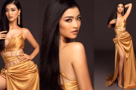 Kiều Loan diện đồ ‘táo bạo’ trước ngày thi Miss Grand International