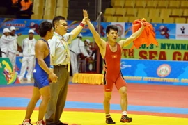 Đới Đăng Tiến trước đó đã giành huy chương vàng môn vật. (Nguồn: TTVH)