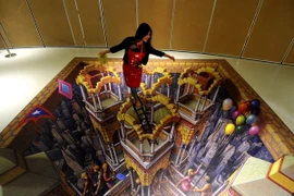 Tranh 3D đường phố của nghệ sỹ Mỹ Kurt Wenner