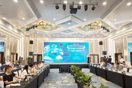 Diễn đàn Triển vọng ngành năng lượng Việt Nam do Báo điện tử VOV, Đài Tiếng nói Việt Nam tổ chức ngày 12/10. (Ảnh: Đức Duy/Vietnam+)