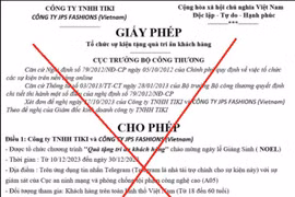 Văn vản giả mạo Cục Công nghiệp, Bộ Công Thương. (Ảnh: PV/Vietnam+)