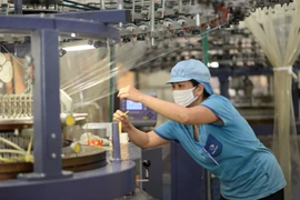 Dệt may áp dụng công nghệ tiên tiến để tăng năng suất lao động. (Ảnh: Đức Duy/Vietnam+)