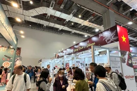 Đoàn Việt Nam tham gia Hội chợ Trà, Càphê, Rượu, Công nghiệp Thực phẩm Quốc tế Đài Bắc 2023. (Ảnh: Đức Duy/Vietnam+) 