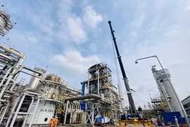 Nhà máy Đạm Phú Mỹ hoàn thành bảo dưỡng tổng thể đảm bảo an toàn, chất lượng, tiến độ đề ra. (Ảnh: PV/Vietnam+)