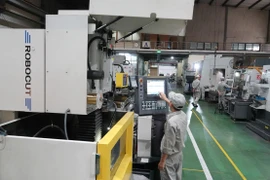 Doanh nghiệp sản xuất trong lĩnh vực công nghiệp hỗ trợ. (Ảnh: Đức Duy/Vietnam+)