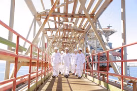 PetroVietnam đã duy trì hoạt động sản xuất-kinh doanh an toàn, ổn định, đạt kết quả cao. (Ảnh: PV/Vietnam+)