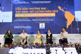 Diễn đàn, với chủ đề chính là “Thúc đẩy xuất khẩu sang thị trường Mỹ Latinh thông qua các kênh phân phối hàng hóa.” (Ảnh: Đức Duy/Vietnam+)