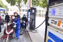 Một điểm bán xăng của Petrolimex. (Ảnh: Đức Duy/Vietnam+)