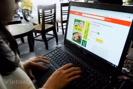 Khoảng 57 triệu đến 60 triệu người Việt Nam tham gia mua sắm trực tuyến với giá trị mua sắm bình quân đầu người từ 260-285 USD. (Ảnh: Vietnam+)