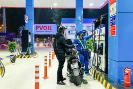 Một điểm bán xăng của PVOil. (Ảnh: PV/Vietnam+)