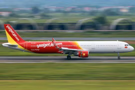 Máy bay của hãng hàng không Vietjet. (Ảnh: Vietjet cung cấp)