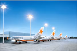 Đội máy bay Airbus A320ceo của hãng hàng không Jetstar Pacific. (Ảnh: Jetstar cung cấp)