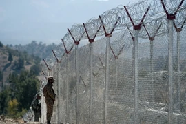 Binh sỹ Pakistan gác tại biên giới với Afghanistan. (Nguồn: AFP/TTXVN)