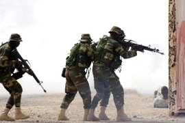 Binh sỹ Senegal tham gia cuộc diễn tập Flintlock 2016 ở Thies, Senegal. (Nguồn: AFP/TTXVN)