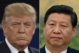 Tổng thống Mỹ Donald Trump (trái) và Chủ tịch Trung Quốc Tập Cận Bình (phải). (Nguồn: AFP/TTXVN)