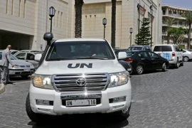 Khách sạn nơi các chuyên gia của OPCW lưu trú tại Damascus, Syria. (Nguồn: AFP/TTXVN)