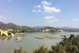 Dòng sông Mekong tại địa phận Thái Lan. (Ảnh: Hùng Võ/Vietnam+)