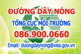 Đường dây nóng tiếp nhận phản ánh, kiến nghị về ô nhiễm môi trường. (Nguồn: TCMT)