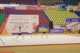 Chiêm ngưỡng bài thi Aerobic đẹp mắt mang về HCV cho tuyển Việt Nam