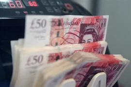 Kiểm đồng bảng Anh. (Ảnh: AFP/TTXVN)