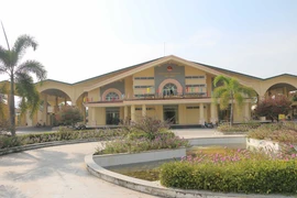 Khu vực Trạm Kiểm soát Liên hợp Cửa khẩu Quốc tế Tịnh Biên (An Giang) thông thoáng những ngày cận Tết Nguyên đán Giáp Thìn 2024. (Ảnh: Công Mạo/TTXVN)