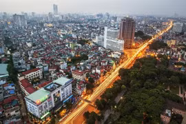 Một góc Quận Đống Đa, Hà Nội. (Ảnh: Trọng Đạt/TTXVN)