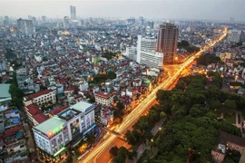 Một góc Quận Đống Đa, Hà Nội. (Ảnh: Trọng Đạt/TTXVN)