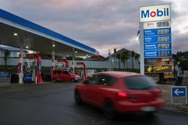 Một trạm xăng ở Auckland, New Zealand ngày 5/10/2022. (Ảnh: THX/TTXVN) 