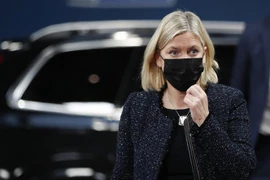 Thủ tướng Thụy Điển Magdalena Andersson. (Ảnh: AFP/TTXVN) 