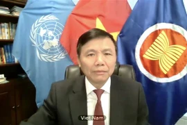 Đại sứ Đặng Đình Quý, Trưởng phái đoàn đại diện thường trực Việt Nam tại Liên hợp quốc. (Ảnh: Hữu Thanh/TTXVN) 