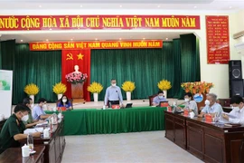 Quang cảnh buổi làm việc. (Ảnh: Phạm Cường/TTXVN) 