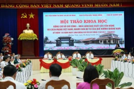 Quang cảnh hội thảo khoa học. (Ảnh: Trần Tĩnh/TTXVN) 