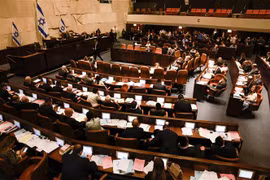Toàn cảnh một phiên họp của Quốc hội Israel. (Ảnh: AFP/TTXVN)