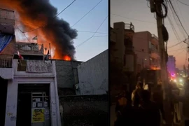 Hiện trường vụ cháy ở Bhorgarh. (Nguồn: Indianexpress)