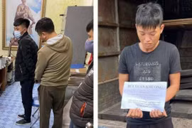 Hai nam thanh niên vận chuyển ma túy trên cao tốc Hạ Long-Hải Phòng bị tạm giữ. (Nguồn: atgt.vn) 