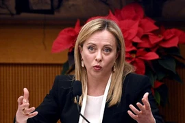Thủ tướng Italy Giorgia Meloni. (Ảnh: AFP/TTXVN)