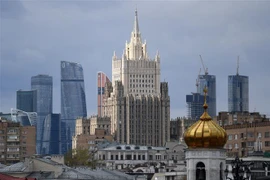 Tòa nhà trụ sở Bộ Ngoại giao Nga ở thủ đô Moskva. (Ảnh: AFP/TTXVN) 