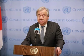 Tổng Thư ký Liên hợp quốc, ông Antonio Guterres phát biểu tại trụ sở Liên hợp quốc ở New York, Mỹ. (Ảnh: THX/TTXVN) 