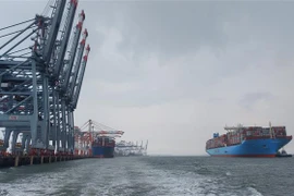 Cảng Quốc tế Cái Mép. (Ảnh: Ngọc Sơn/TTXVN) 