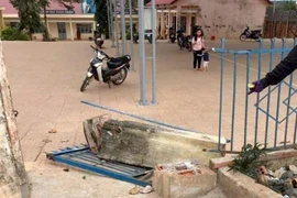 Hiện trường vụ tai nạn. (Nguồn: TTXVN phát) 