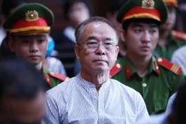 Nguyên phó Chủ tịch Ủy ban Nhân dân Thành phố Hồ Chí Minh, bị cáo Nguyễn Thành Tài tại phiên tòa. (Ảnh: Thành Chung/TTXVN)