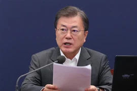 Tổng thống Hàn Quốc Moon Jae-in. (Nguồn: Yonhap/TTXVN) 