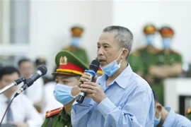 Bị cáo Lê Đình Công nói lời sau cùng trước khi tòa tuyên án. (Nguồn: TTXVN) 