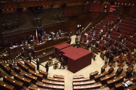 Khác với thông lệ hơn 100 năm qua, đây là lần đầu tiên Italy quyết định tổ chức cuộc bầu cử quốc hội vào tháng Chín. (Nguồn: THX/TTXVN) 