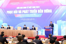 Chủ tịch Quốc hội Vương Đình Huệ phát biểu. (Ảnh: Phạm Kiên/TTXVN) 