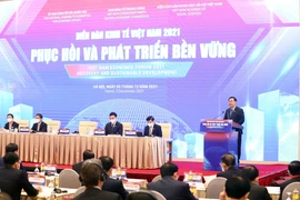 Chủ tịch Quốc hội Vương Đình Huệ phát biểu. (Ảnh: Phạm Kiên/TTXVN) 