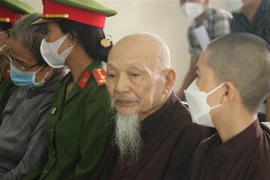 Bị cáo Lê Tùng Vân có mặt tại tòa. (Ảnh: Bùi Giang/TTXVN) 